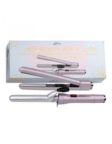 Aria Pop N Lock Interchangeable Curling Iron & Straightener