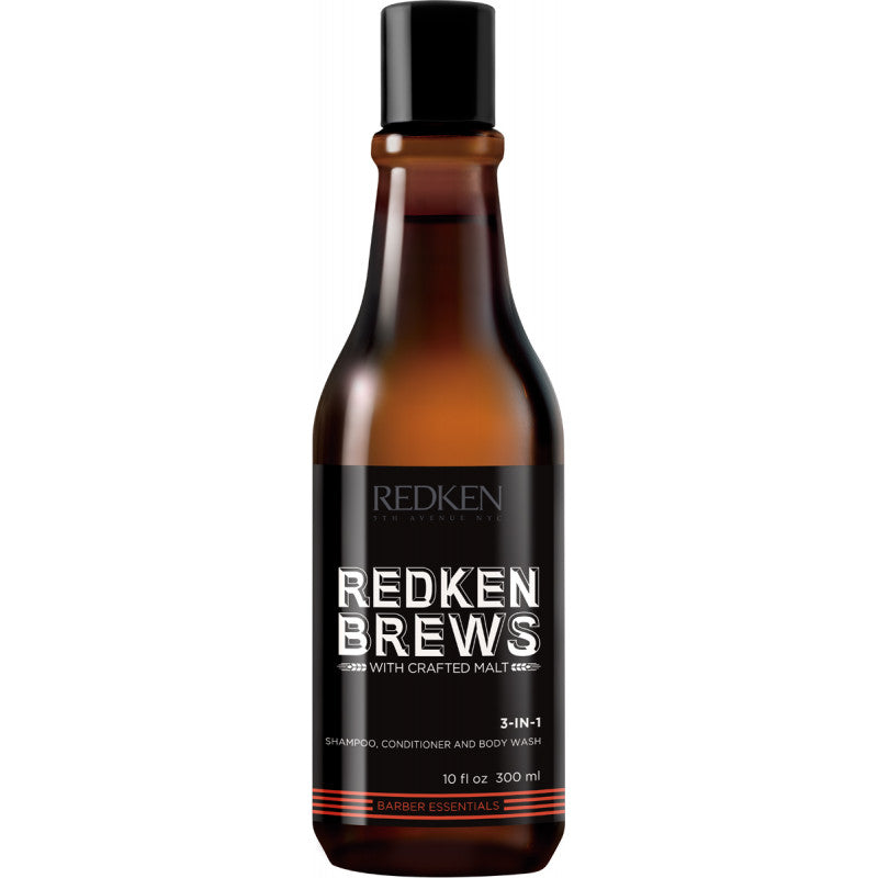 Redken brews 3 in 1 shampoo conditioner & body wash 300ml